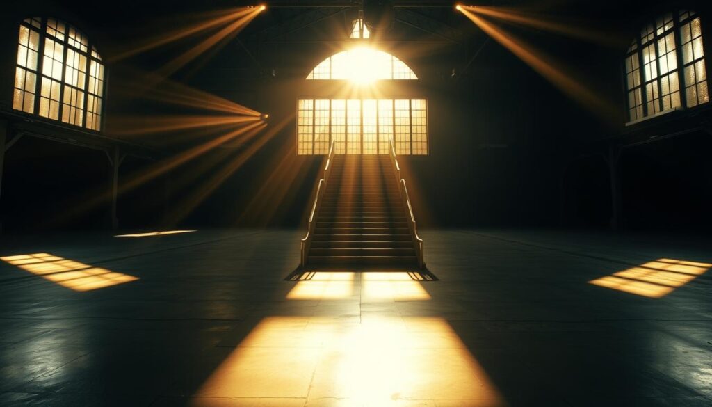 תאורה דרמטית בחלל תאורה דרמטית בחלל